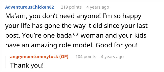 Screenshot of an online comment thread discussing a woman&rsquo;s dream of having a tummy tuck after losing $15k savings.