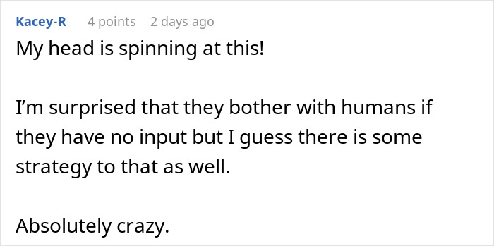 User comment expressing disbelief and surprise about AI scored job interview real-time evaluation strategies. User comment expressing disbelief and surprise about AI scored job interview real-time evaluation strategies.