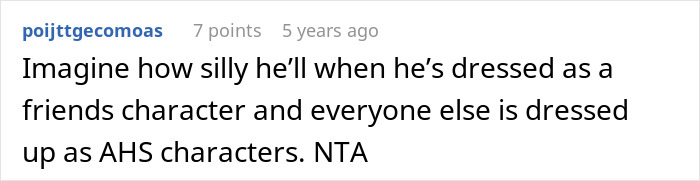 Screenshot of an online comment discussing masculinity fragility linked to discomfort with girlfriend&rsquo;s friends&rsquo; Halloween costumes.