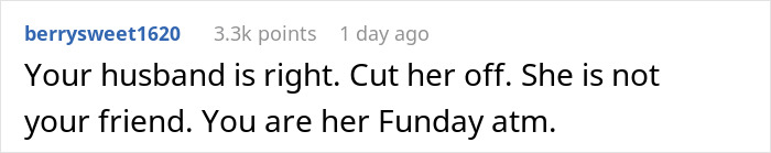 Comment on social media about a woman duped by a friend who forgot her wallet and didn&rsquo;t say thank you