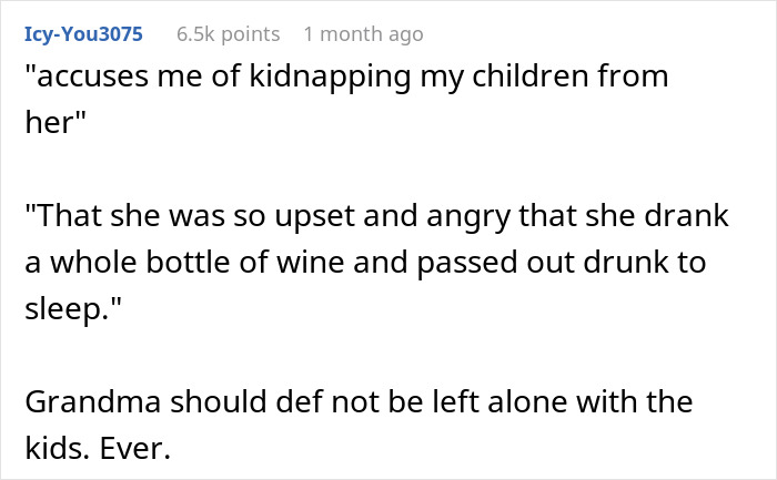 Screenshot of a social media comment about a mother accusing daughter of kidnapping over lack of updates during child&rsquo;s procedure.