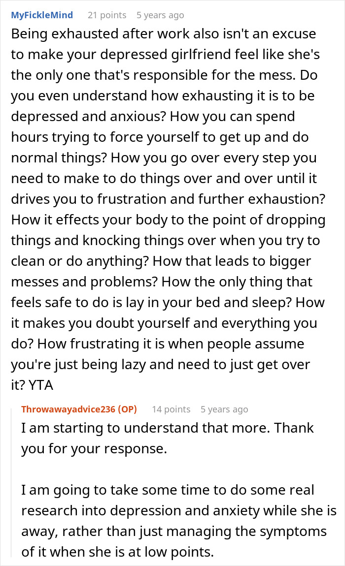 Comments discussing how being depressed is not an excuse for being lazy, highlighting struggles with depression and anxiety. Comments discussing how being depressed is not an excuse for being lazy, highlighting struggles with depression and anxiety.
