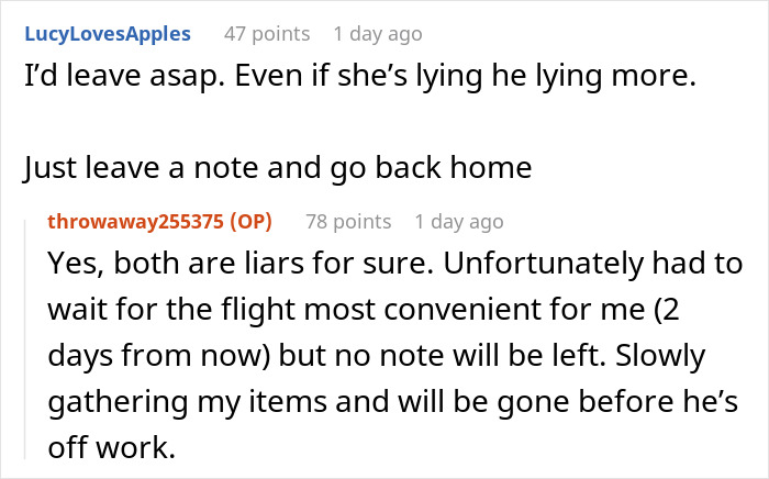 Screenshot of an online forum discussing a woman suspecting her fianc&eacute; is hiding a secret kid after finding kids' clothing.