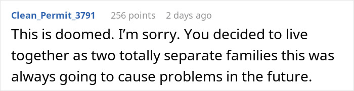 Comment on a forum post discussing a guy refusing to be a step-father due to challenges with fianc&eacute;e&rsquo;s children wanting cool gifts.