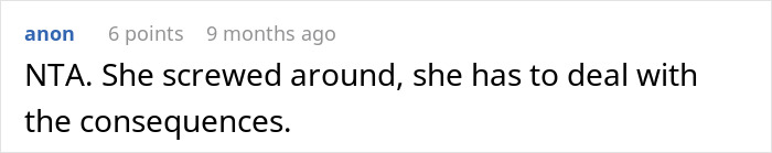 Comment discussing consequences of a woman kissing another man and the family&rsquo;s reaction against her husband.