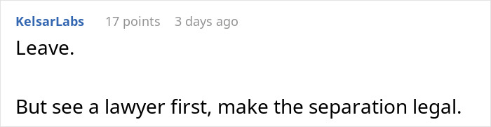 Wife takes off wedding ring after family sides with creepy brother-in-law, signaling relationship issues and separation advice.