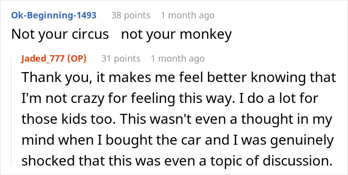 Woman using car accident settlement money to buy a new car, husband&rsquo;s ex reacting with shock and anger.