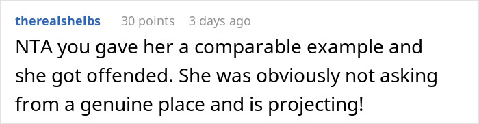 Screenshot of an online comment discussing a coworker and makeup, highlighting people&rsquo;s reactions to the question asked.