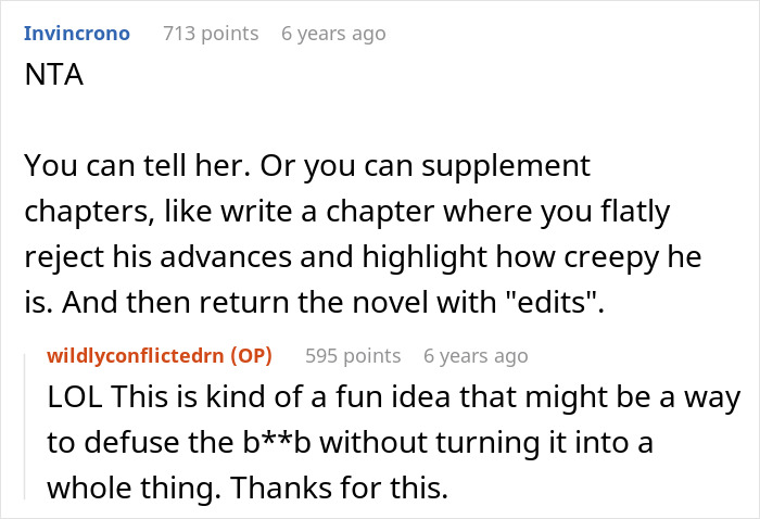 Screenshot of a Reddit thread discussing a man who thinks he married the wrong sister and wrote about it in his book.