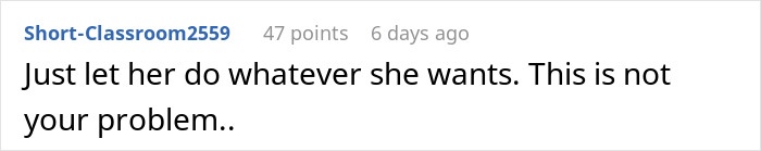 Comment on a forum post about a bride turning her wedding into a Star Wars saga, with a panicked brother reacting.