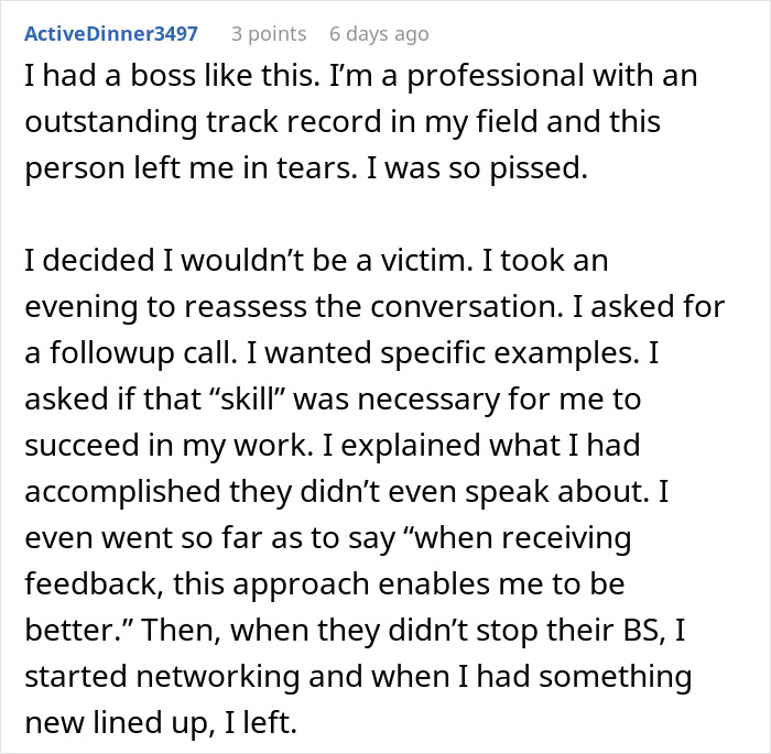 Worker pushing through challenges and criticism, going above and beyond despite being told not enough