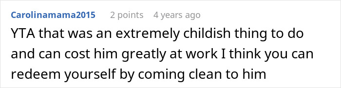 Screenshot of a Reddit comment discussing the consequences of a woman teaching her boyfriend empathy and accidentally destroying his phone.