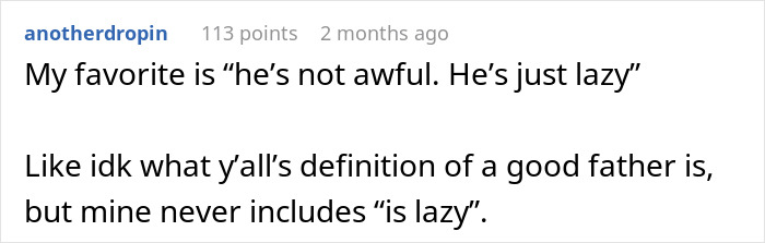 Comment discussing a burnt-out wife frustrated with her husband for not helping feed their baby at night. Comment discussing a burnt-out wife frustrated with her husband for not helping feed their baby at night.