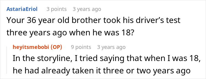 Screenshot of an online discussion highlighting parents&rsquo; blatant favoritism causing conflict after son refuses to help.