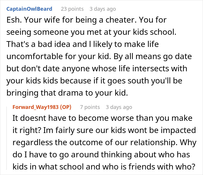 Online discussion about wife cheating and starting a new life with lover while husband dates again and faces criticism Online discussion about wife cheating and starting a new life with lover while husband dates again and faces criticism