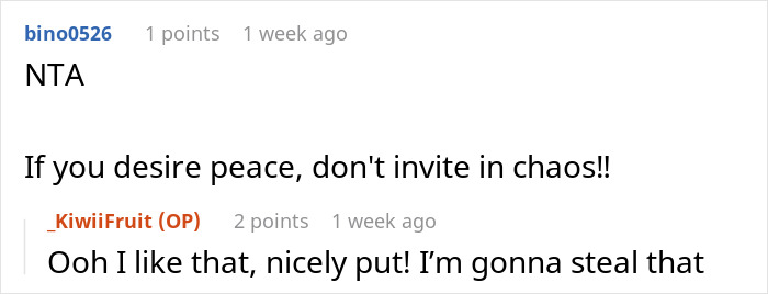 Reddit comments discussing siding with daughter&rsquo;s cheating ex during divorce, conflict, and family betrayal.