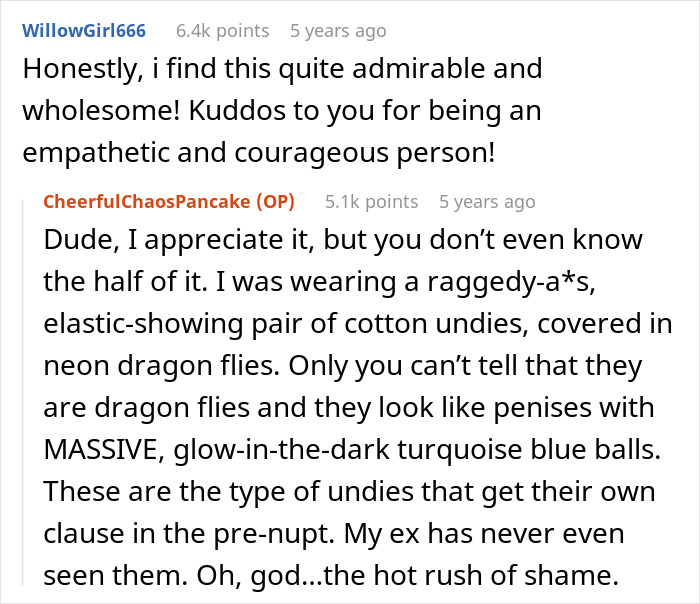 Reddit post featuring a woman&rsquo;s embarrassing attempt to save an elite military diver, leading to an unexpected date.