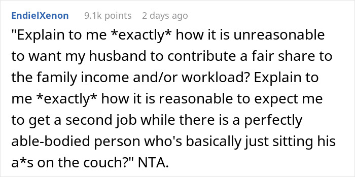 Screenshot of a social media comment about refusing to get a job and have a boss after business failure.