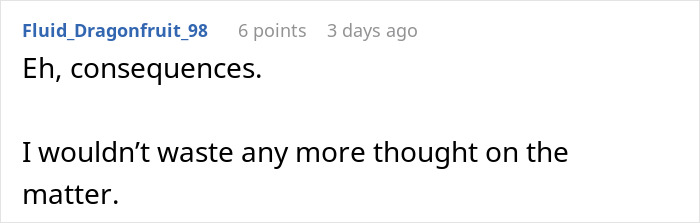 Commenter reflecting on a woman torn between laughter and guilt after her hot revenge on neighborhood kids works like magic.