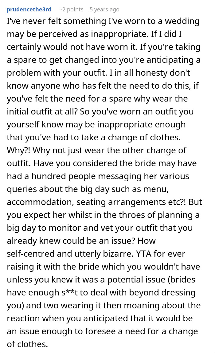 Screenshot of a user clapping back after getting shamed for her wedding guest attire with shared chat messages. Screenshot of a user clapping back after getting shamed for her wedding guest attire with shared chat messages.