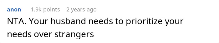 Screenshot of a forum comment where a user advises a mom of 3 to prioritize her needs over talkative neighbors.