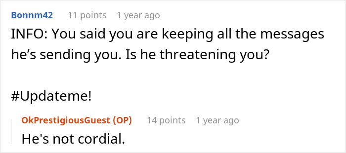 Reddit conversation about man ruining marriage by stealing wife's tea set and giving it to his niece, discussing threats and hostility.
