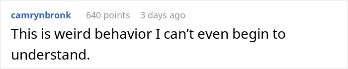 Comment on a forum post about a woman refusing to film coworker&rsquo;s wedding for free and facing criticism online.