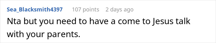 Screenshot of an online comment discussing a doctor refusing to rehire sister after a $40,000 loss at the practice