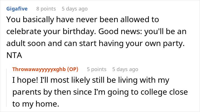 Teen vents about sharing birthday with grandma, aunt overhears conversation, sparking family drama and mixed reactions online.