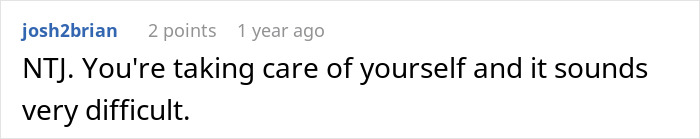 Screenshot of a forum comment expressing support for a teen torn about continuing to see biological mom. Screenshot of a forum comment expressing support for a teen torn about continuing to see biological mom.