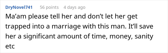 A woman reacts with shock and concern after learning the man she&rsquo;s been seeing is marrying someone else soon.