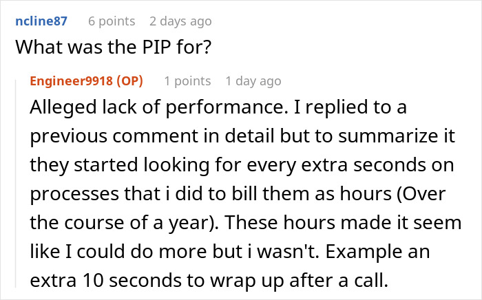 Screenshot of a forum discussion where an employee debates whether to expose management and HR issues to coworkers.