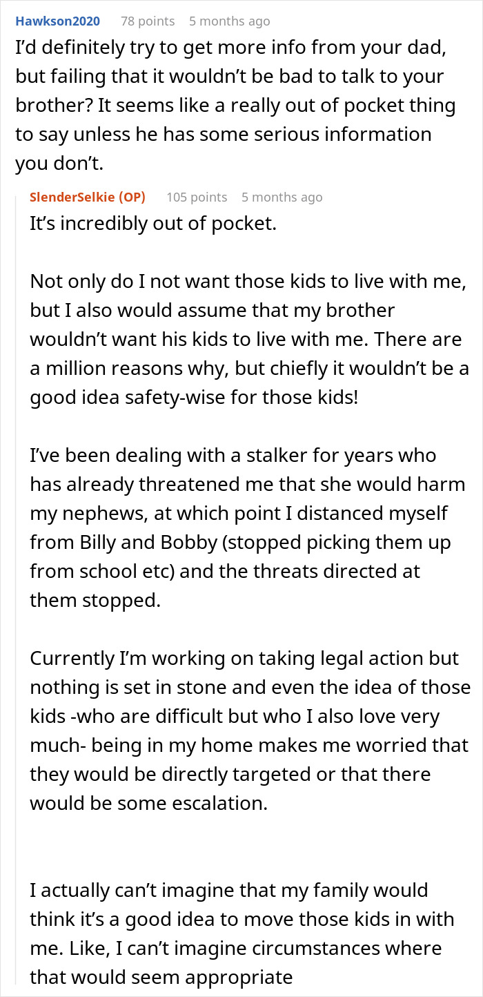 Reddit conversation about dad upset and daughter&rsquo;s home concerns, discussing safety and family worries.