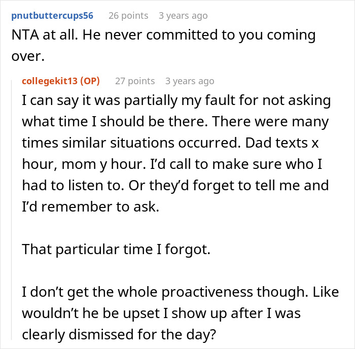 Screenshot of a Reddit conversation discussing misunderstandings and false accusations against a babysitter by rich folks.