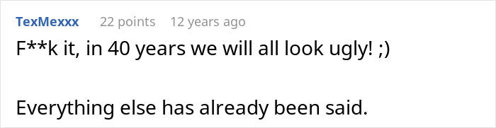 Alt text: Online comment about how being an ugly woman impacts life, highlighting the emotional challenge of perceived ugliness.