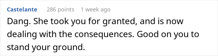 Screenshot of an online comment about a woman demanding combined income and calling her boyfriend selfish with money. Screenshot of an online comment about a woman demanding combined income and calling her boyfriend selfish with money.