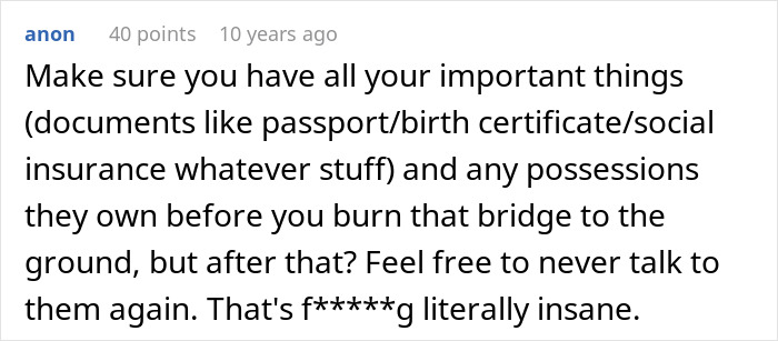 Comment on coping with parents who lied about food allergies, advising no contact and preparing important documents first.