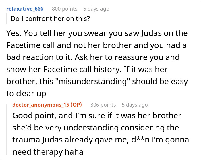 Man reacts to discovering his ex-wife cheated with his best man, now worried about his current relationship.