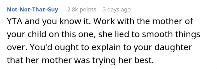 Reddit comment discussing a woman&rsquo;s work trip that was actually a vacation and her autistic child refusing to go home.