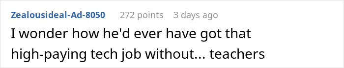 Screenshot of a Reddit comment discussing a rich boyfriend who demands an equal split of rent while the girlfriend refuses.
