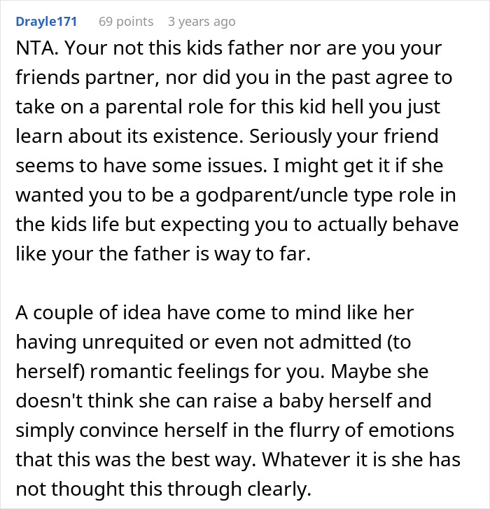 Woman keeps ex&rsquo;s baby, assuming male best friend will take on father role, causing tension and confusion in relationships.