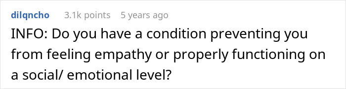 Reddit user asks if anyone has a condition affecting empathy or social and emotional functioning in a family emergency context.