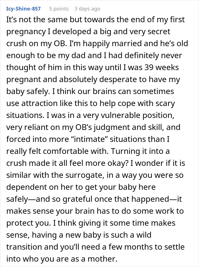 New Mom Is &ldquo;Losing Her Mind&rdquo; Over Her Complicated Feelings For Her Baby&rsquo;s Surrogate