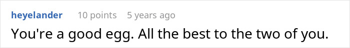 Screenshot of a social media comment expressing support and well wishes to a couple. Screenshot of a social media comment expressing support and well wishes to a couple.