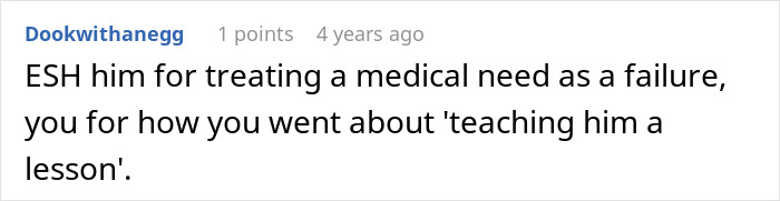 Comment discussing a woman trying to teach her boyfriend empathy but accidentally destroying his phone during the lesson.