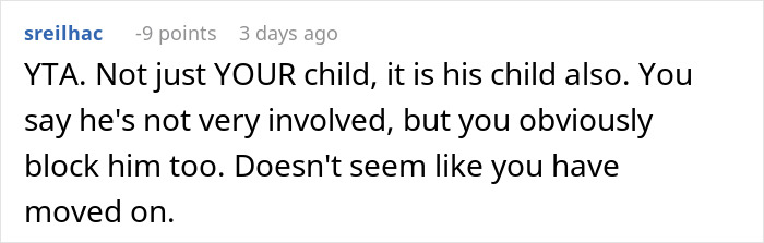 Screenshot of online comment discussing the woman tired of being treated as stranger danger to her future stepkid.