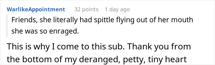 Screenshot of a Reddit comment expressing anger, illustrating frustration with an on-site landlord acting awful and rent being doubled.