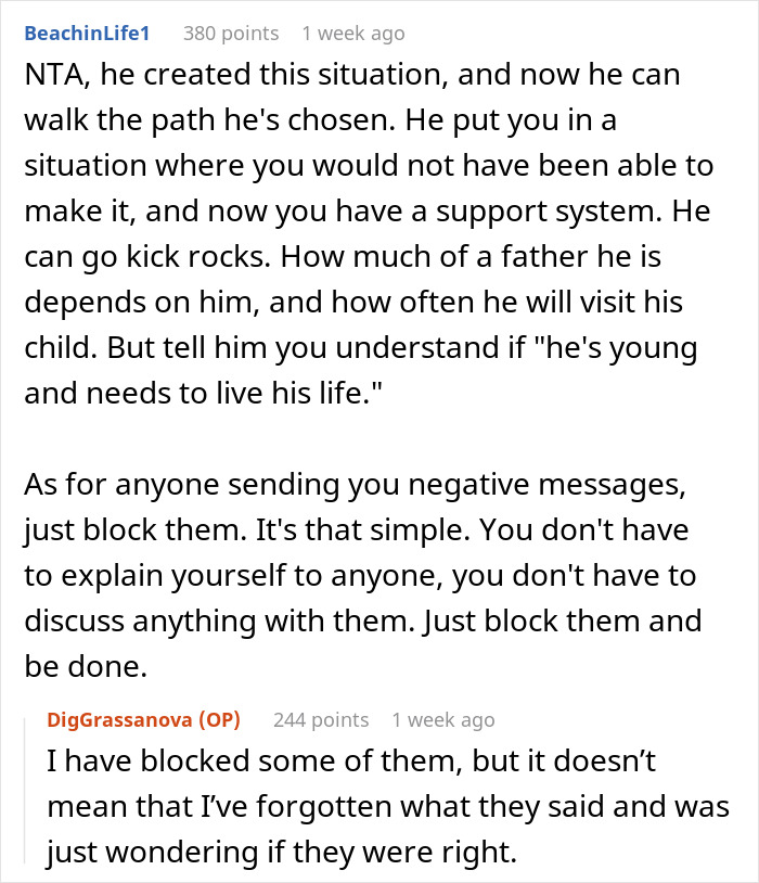 Reddit comments discussing a heartless ex furious with pregnant wife wanting to move back home after breakup. Reddit comments discussing a heartless ex furious with pregnant wife wanting to move back home after breakup.