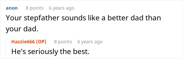 Screenshot of an online discussion about a bride&rsquo;s father refusing to attend the wedding not held on American soil.