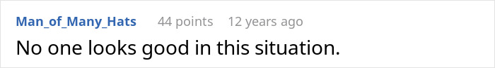 Screenshot of a heartfelt Reddit comment expressing that no one looks good in the step-dad&rsquo;s heartbreaking speech situation.
